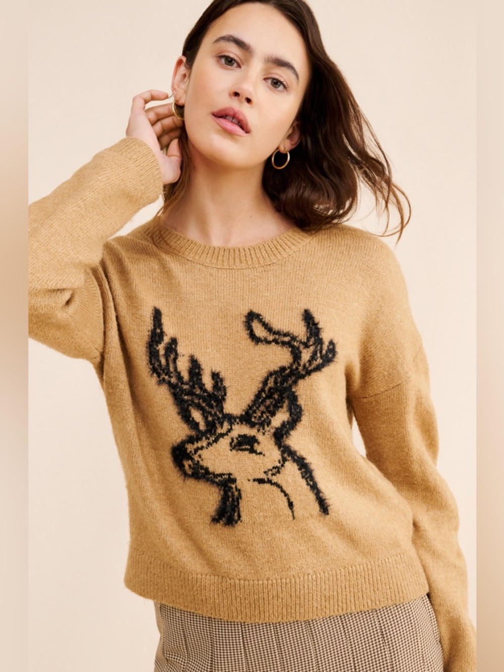 Anthropologie Oh Deer Sweater (Size 1X)